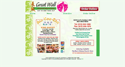 Desktop Screenshot of greatwallkankakee.com